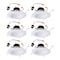 Halo LA5 Series Matte Soft White 5/6 in. W LED Retrofit Recessed Lighting 8 W LT560WH6930-6CA - alternate 1